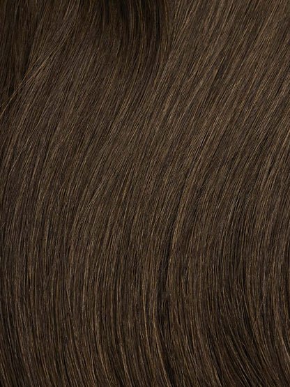 100% Human Hair Halo Extensions - Medium Natural Brown