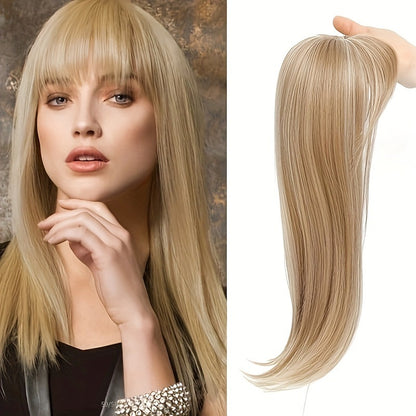 Vivacrown 360° 3D Hair Topper with Bangs | Natural Volume Clip-In Hair Piece for Women Thinning Hair