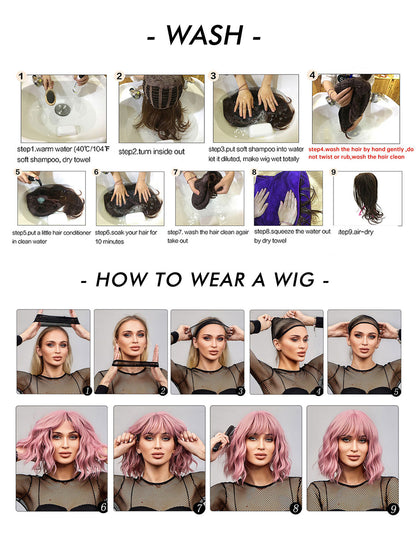 Natural Short Mixed Grey Synthetic Wigs for Older Women, Shaggy Layered Silver Grey Wig