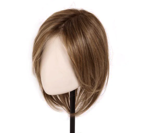 (Maria Pasqua Kochiss) 10*12cm Mono Base Straight Human Hair topper With Side-Parted Bangs
