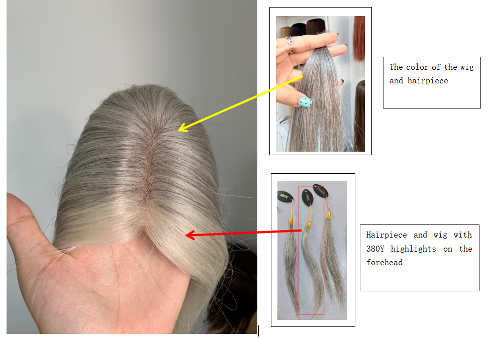 (Angie)  Curly Human Hair Topper and Wig With Side-parted Curtain Bangs