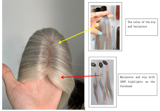 (Angie)  Curly Human Hair Topper and Wig With Side-parted Curtain Bangs
