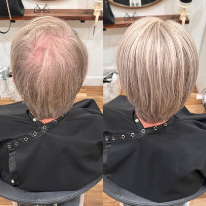 Straight Hair Topper for Crown Thinning – Natural Coverage at the Crown - VIVACROWN