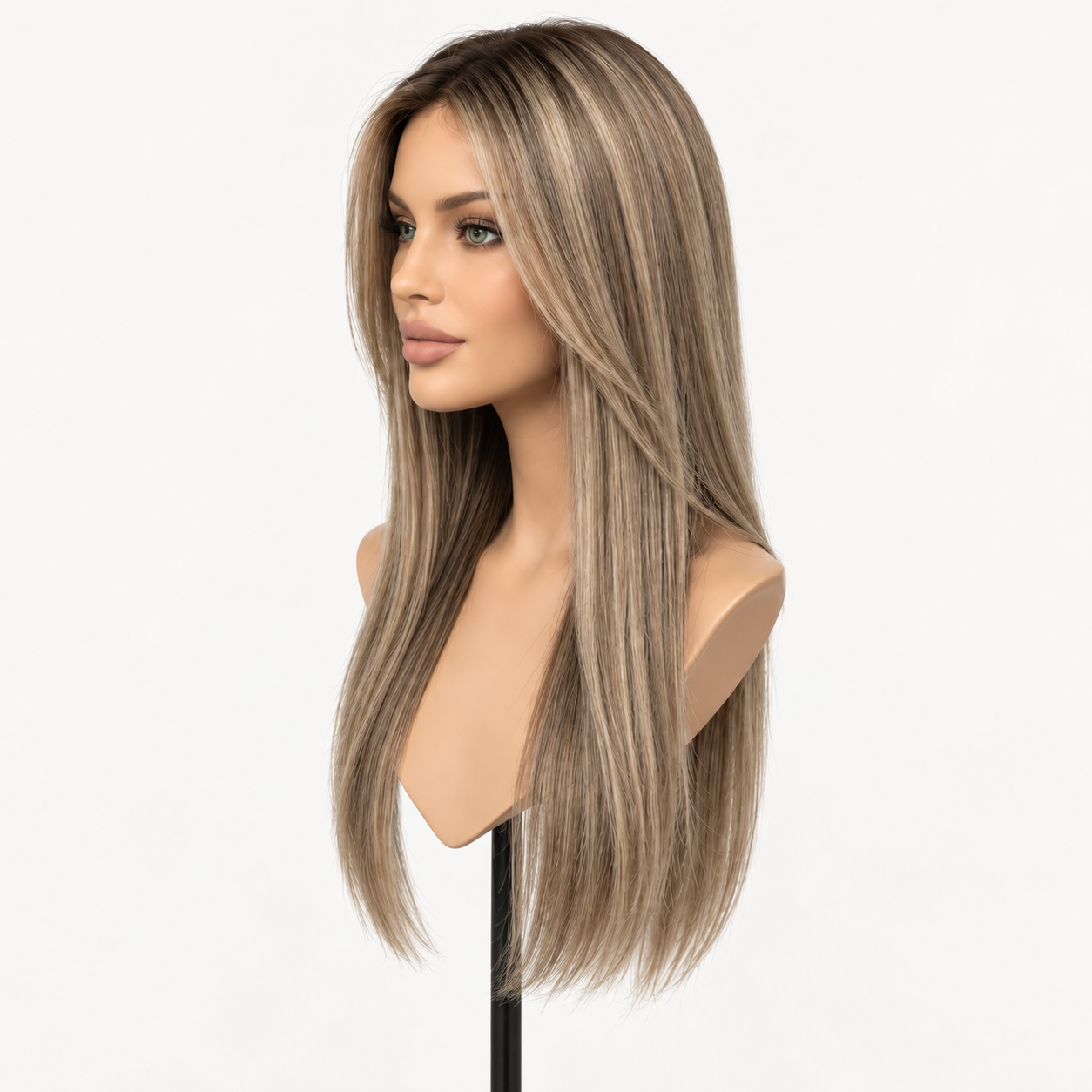 7"x8" Hand-Tied Human Hair Topper with Lace Front