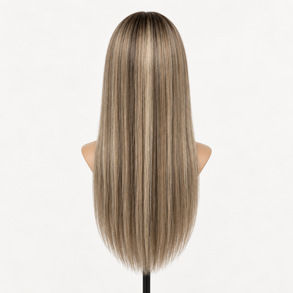 7"x8" Hand-Tied Human Hair Topper with Lace Front