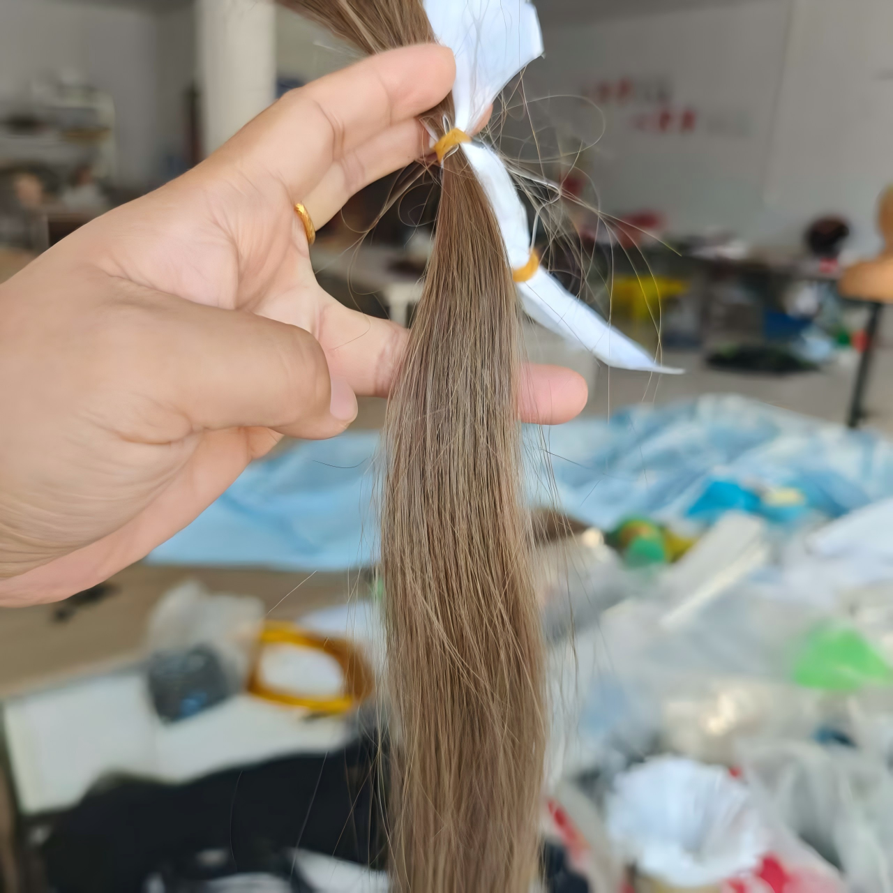 Custom Vivacrown Human Hair Topper With Bangs - VIVACROWN