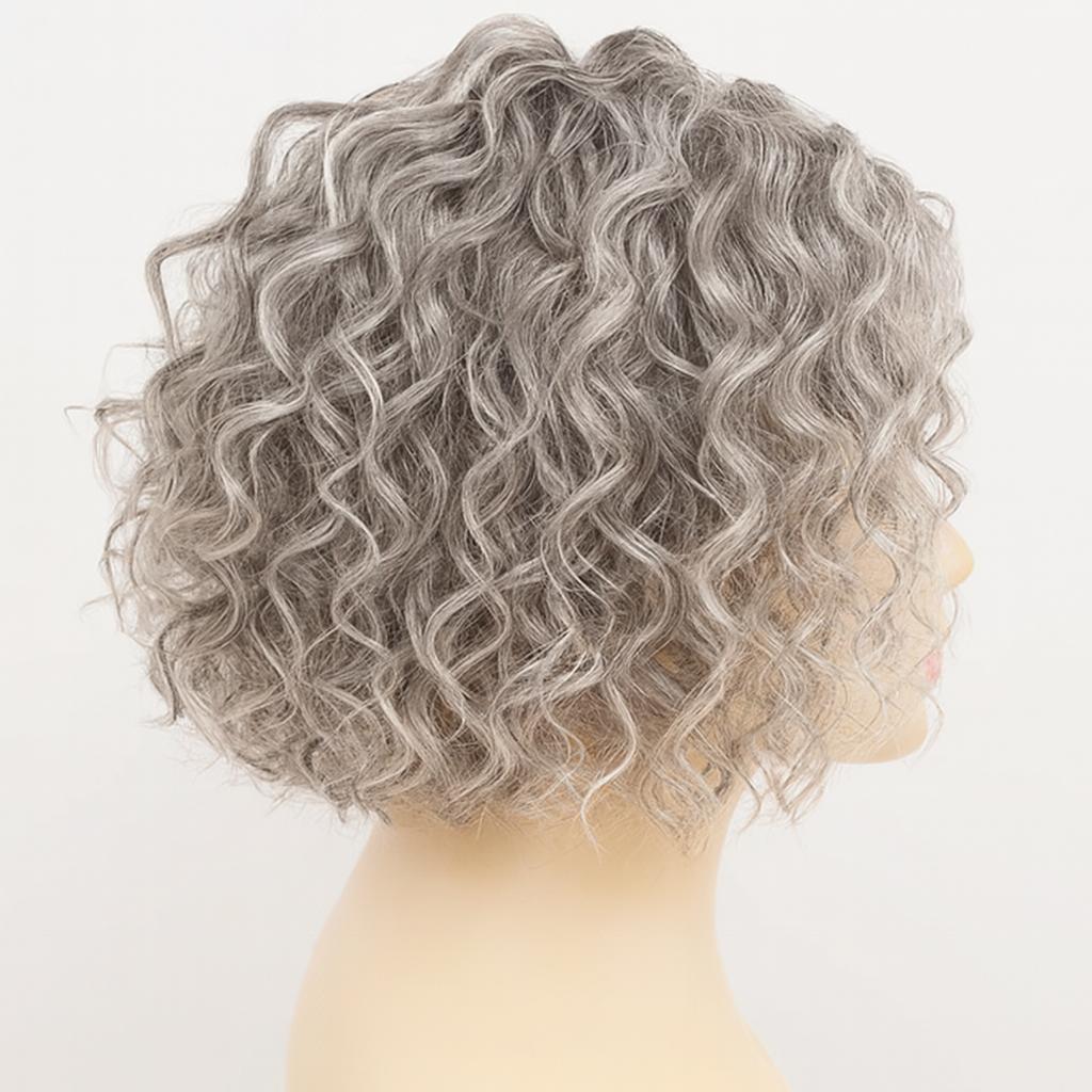 Premium Curly Mono Base Hair Toppers Human Hair for Women