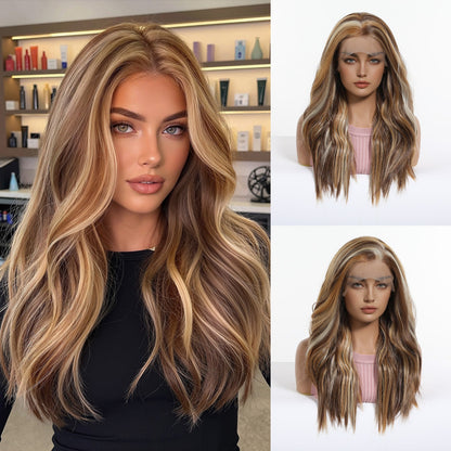 13''x6'' Lace Front Wigs for Women – Long Loose Curly Natural Texture & Heat Safe
