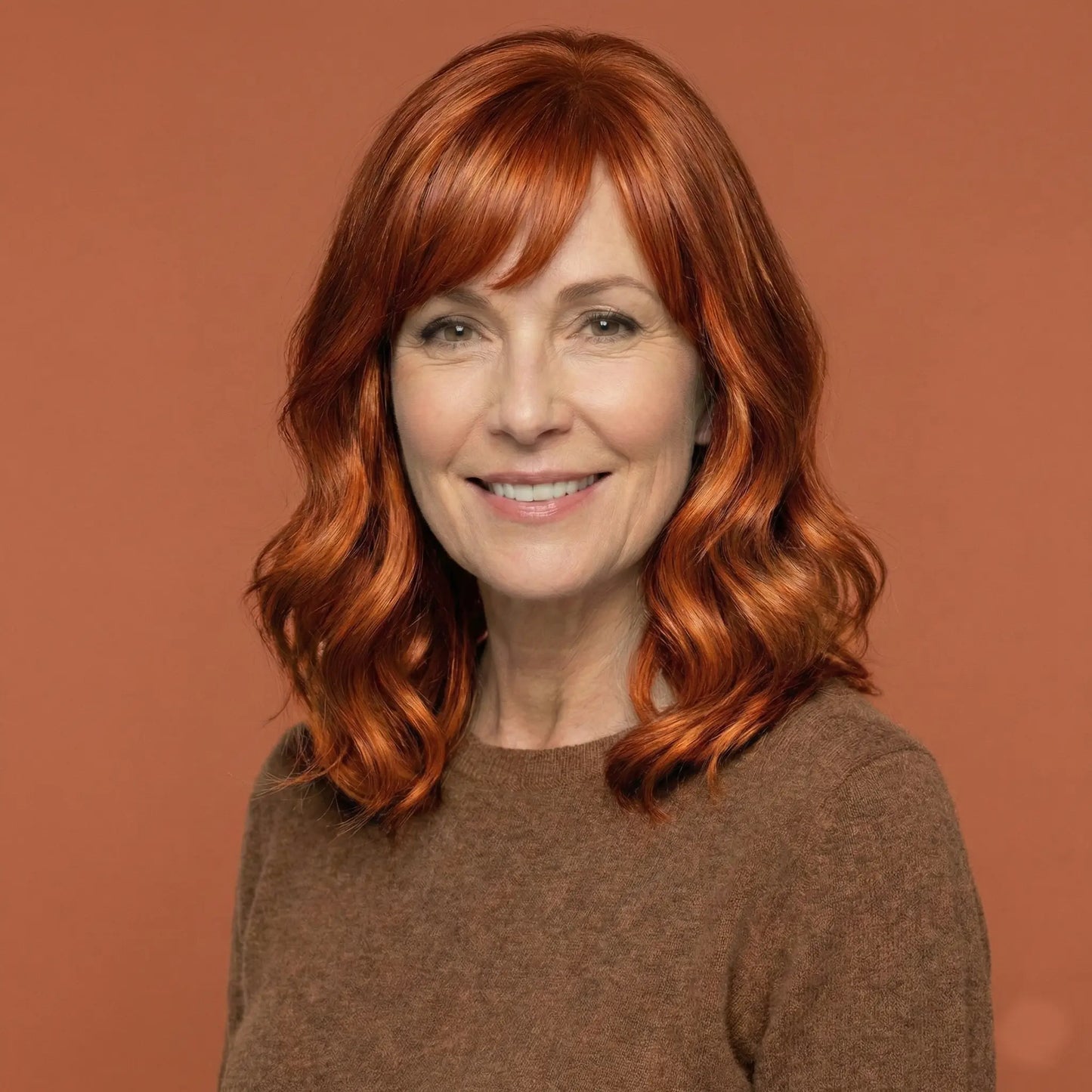 Luxury & Undetectable Natural Wavy Hair Topper With Bangs for Thinning Hair - VIVACROWN