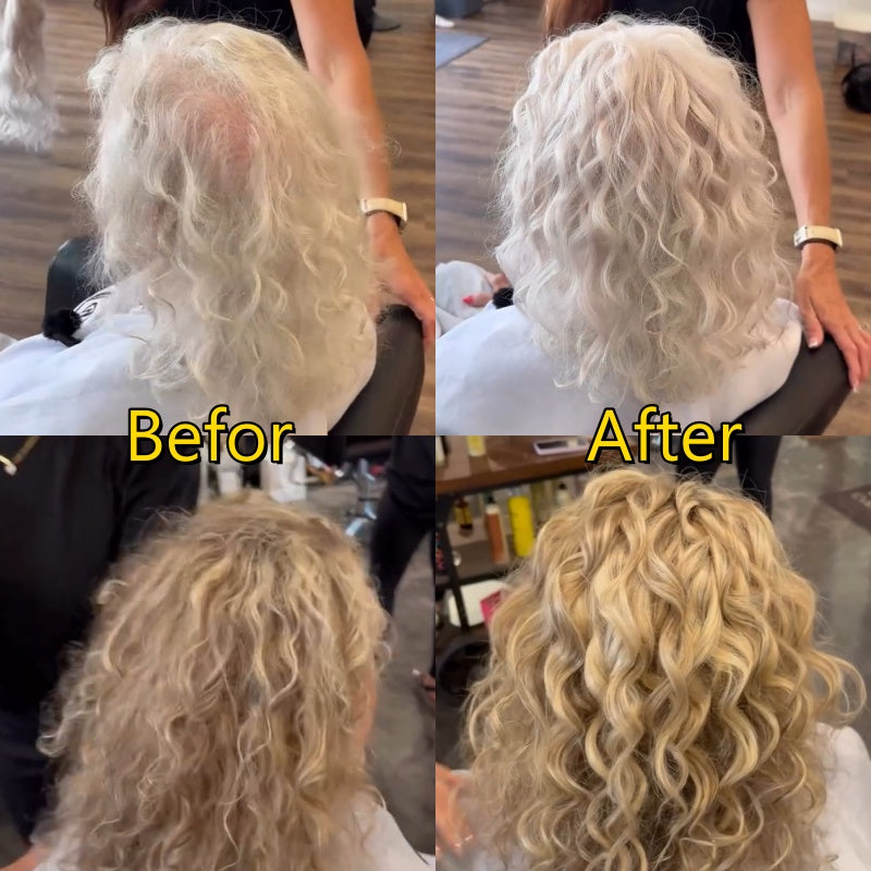 2025年新登場 薄毛の女性のためのプレミアムカーリーヘアトッパー