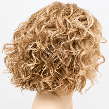 Premium Mono Base Curly Human Hair Topper for Women | Natural Coverage for Thinning Hair