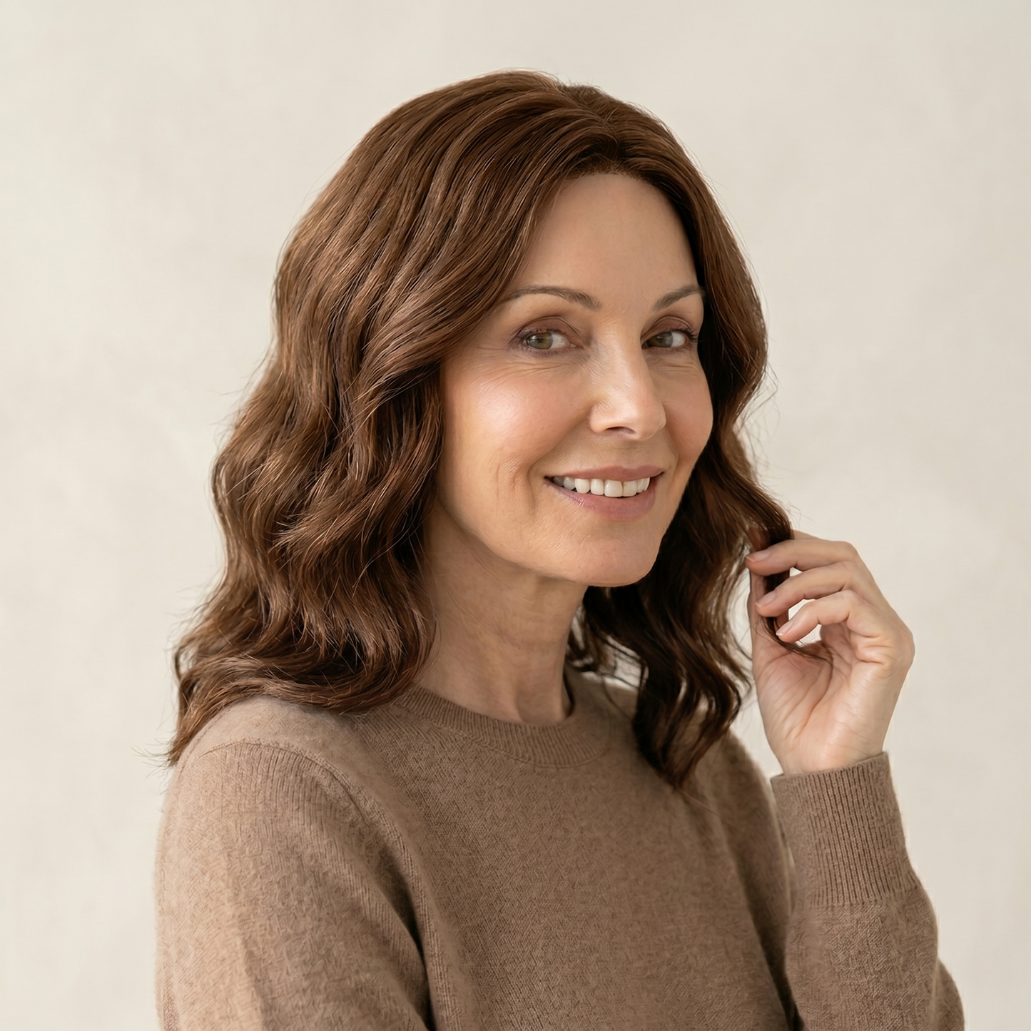 Luxury Wavy Hair Topper For Women — Seamless Crown Coverage