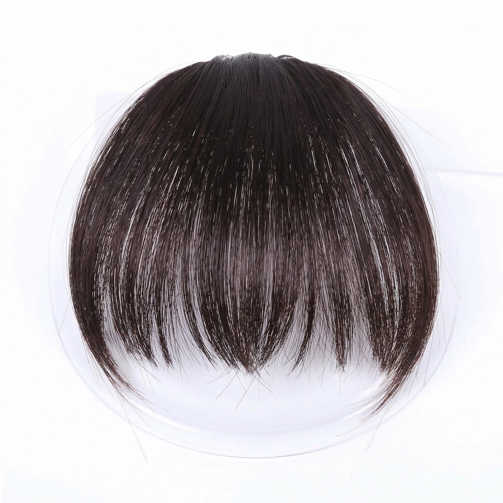 5"  Human Hair Seamless Clip-in Fringe Bangs