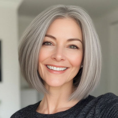 Straight Hair Topper for Crown Thinning – Natural Coverage at the Crown - VIVACROWN