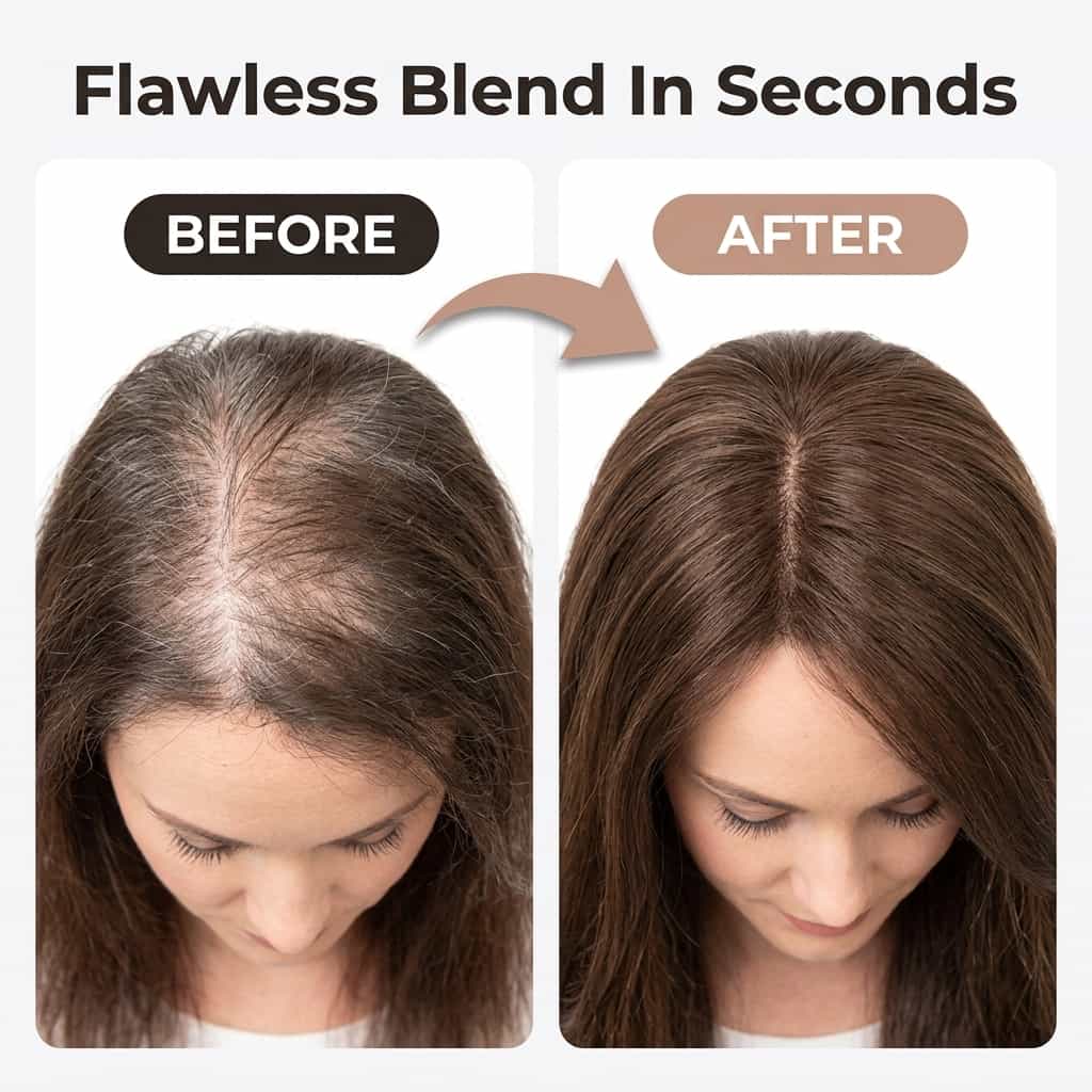 Natural Silk Base Hair Topper – Seamless Crown Volume & Root Coverage