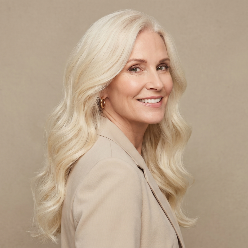 Luxury Wavy Hair Topper For Women — Seamless Crown Coverage