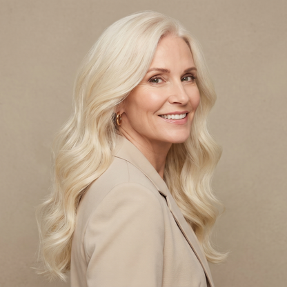 Luxury Wavy Hair Topper For Women — Seamless Crown Coverage