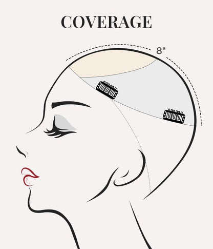 7"x8" Hand-Tied Mono Base Real Human Hair Topper | Seamless Lace Front, Lightweight & Realistic Density for Women