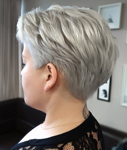 薄毛の女性のための高品質ショートヘアトッパー