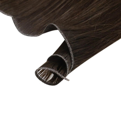 100% Human Hair Extensions Invisible Genius Weft (#30)