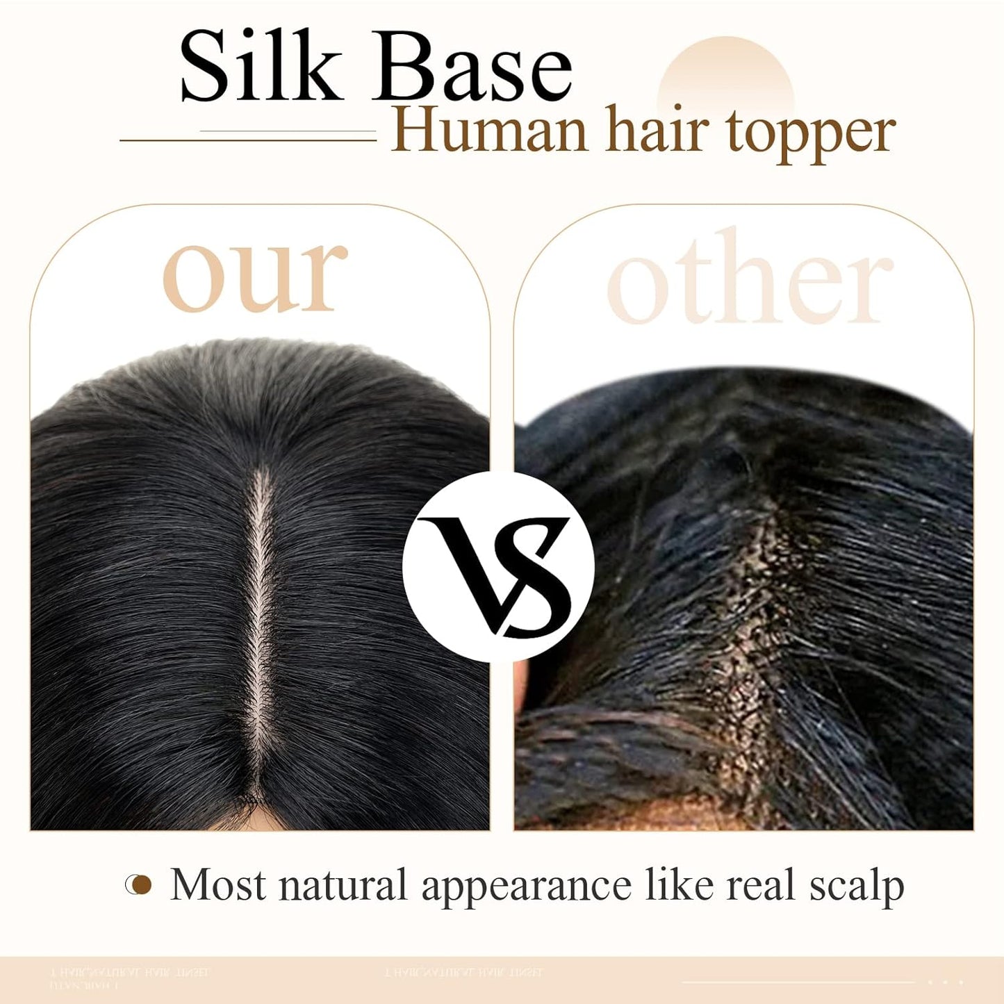 Hot Sale Breathable Straight Hair Topper-For Natural Coverage of Thinning Hair