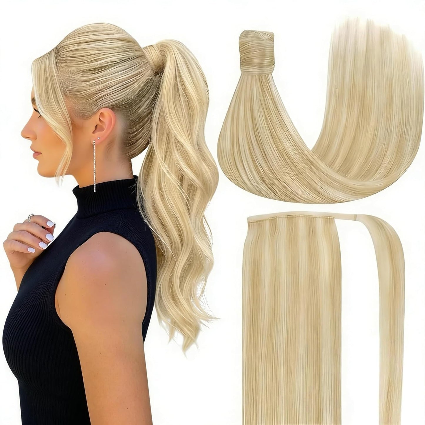 Premium Wrap Around Ponytail Extension | 100% Real Human Hair-Drak Brown