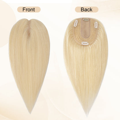 14*16CM ショートナチュラルヘアトッパー 女性用 薄毛をカバーしボリュームアップ