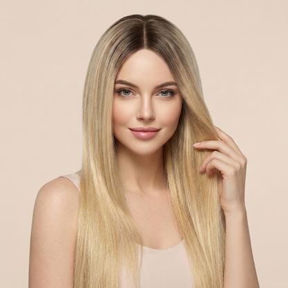 14*16CM ショートナチュラルヘアトッパー 女性用 薄毛をカバーしボリュームアップ