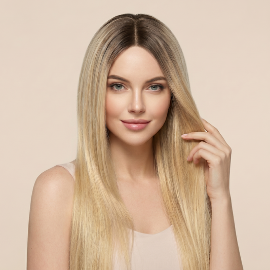 14*16CM ショートナチュラルヘアトッパー 女性用 薄毛をカバーしボリュームアップ