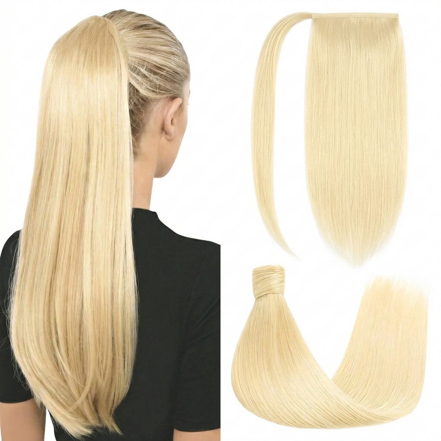 Premium Wrap Around Ponytail Extension | 100% Real Human Hair-Drak Brown