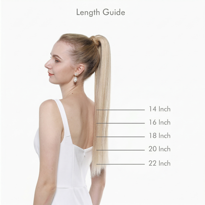 Premium Wrap Around Ponytail Extension | 100% Real Human Hair-Drak Brown