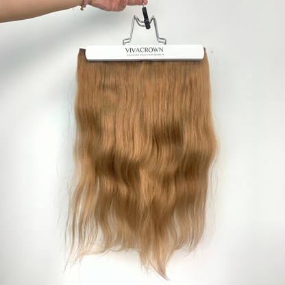 100% Human Hair Halo Extensions - Light Auburn