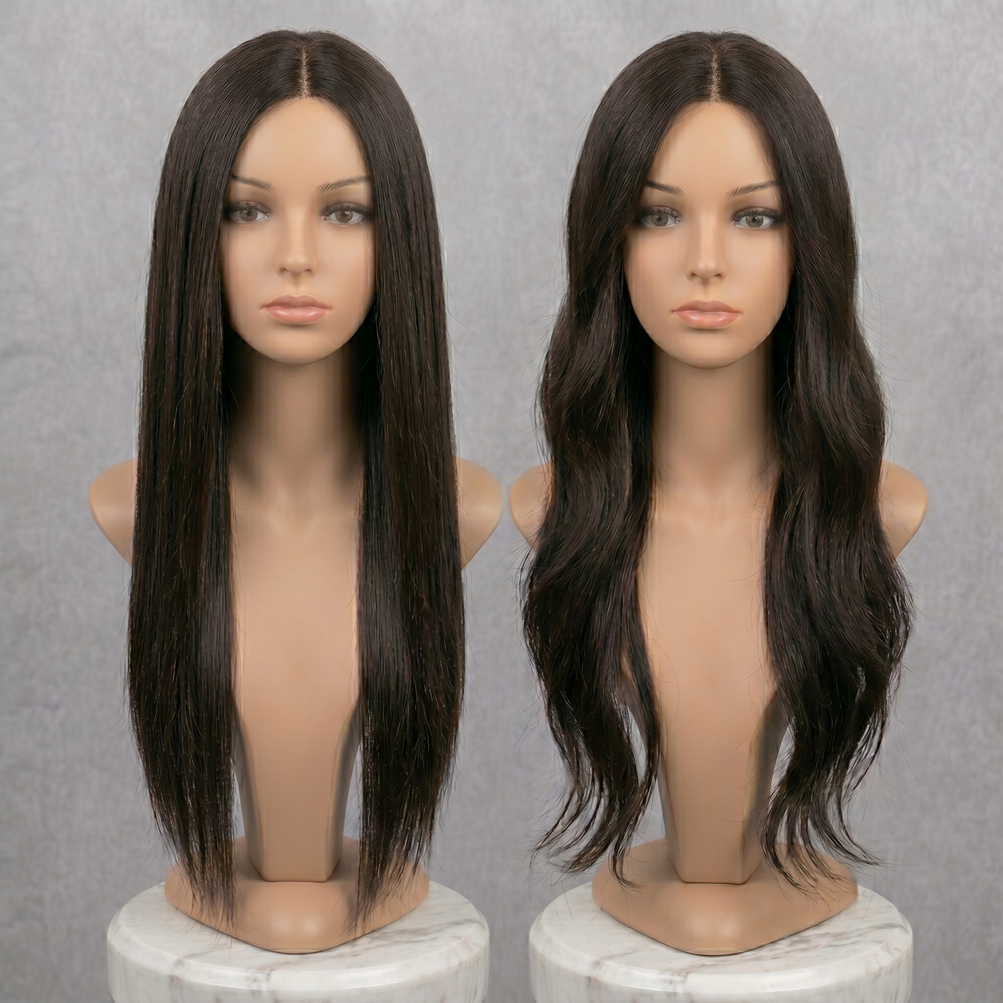 Premium Human Hair Breathable Mono Scalp Base Hair Toppers for Women