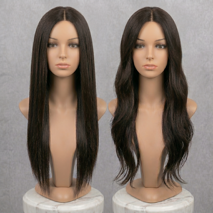 Premium Human Hair Breathable Mono Scalp Base Hair Toppers for Women