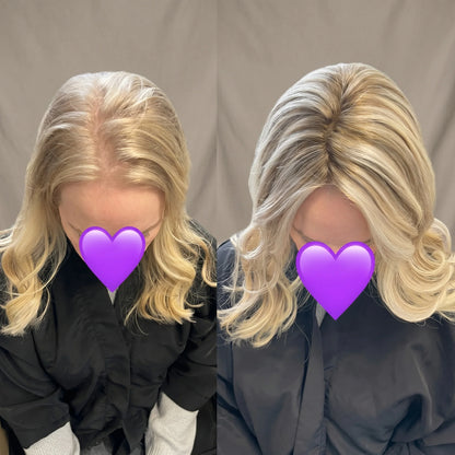 Seamless Wavy Topper for Thinning Hair – Instantly Volume-Boosting Crown Piece