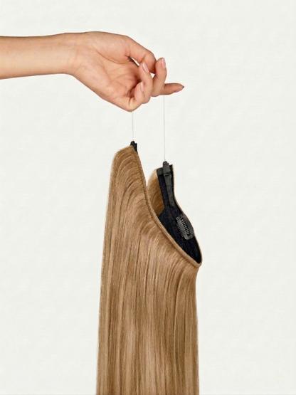 100% Human Hair Halo Extensions - Dirty Blonde