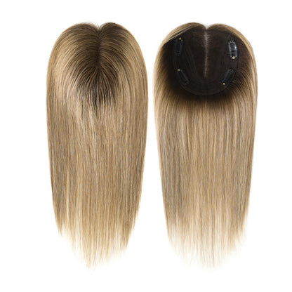 14*16CM ショートナチュラルヘアトッパー 女性用 薄毛をカバーしボリュームアップ