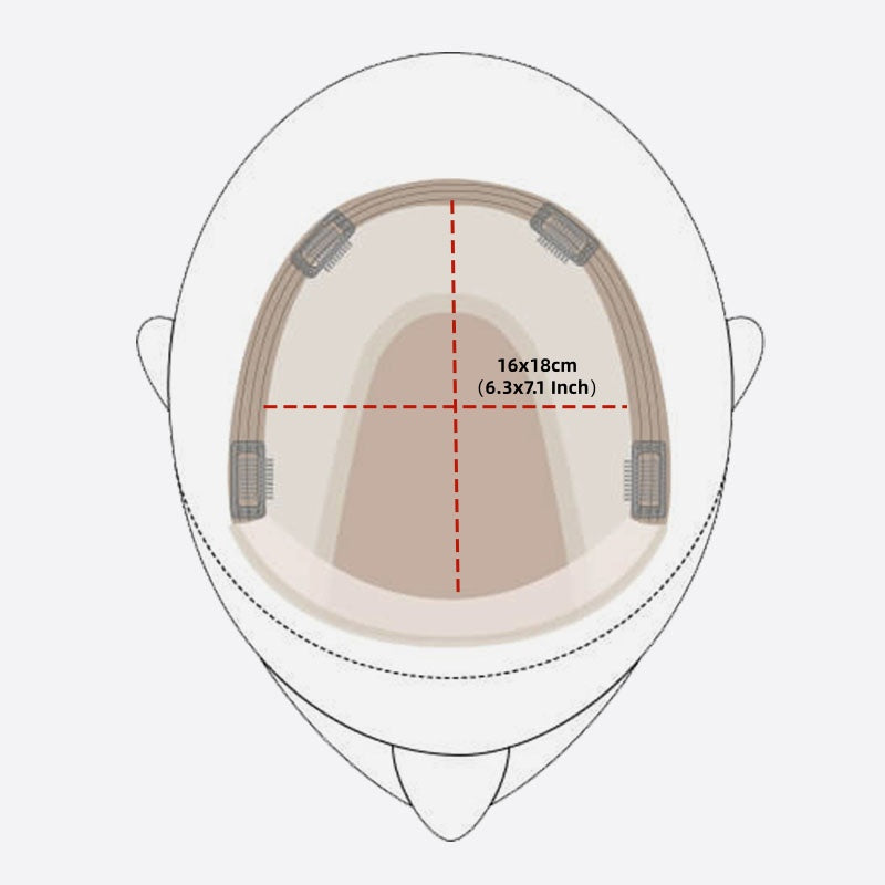 Natural Silk Base Hair Topper – Seamless Crown Volume & Root Coverage