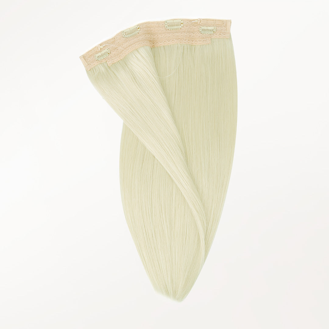 100% Human Hair Halo Extensions - Cream Blonde