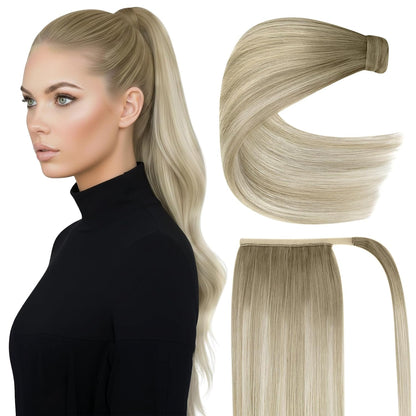Premium Wrap Around Ponytail Extension | 100% Real Human Hair-Drak Brown