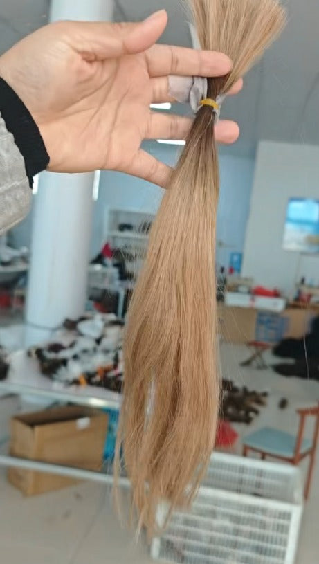 3.9×4.7インチ モノベース ハイライト 人毛 トッパー 根元付き (カスタマイズ) 