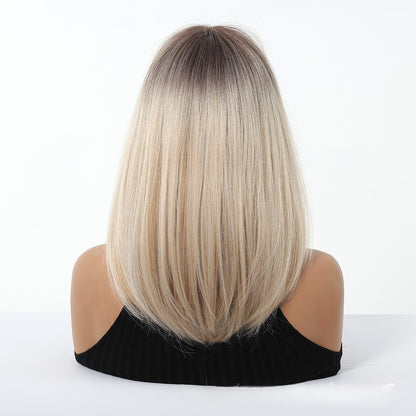 14 INCH Synthetic Wig with Bangs | Natural Look & Heat Resistant