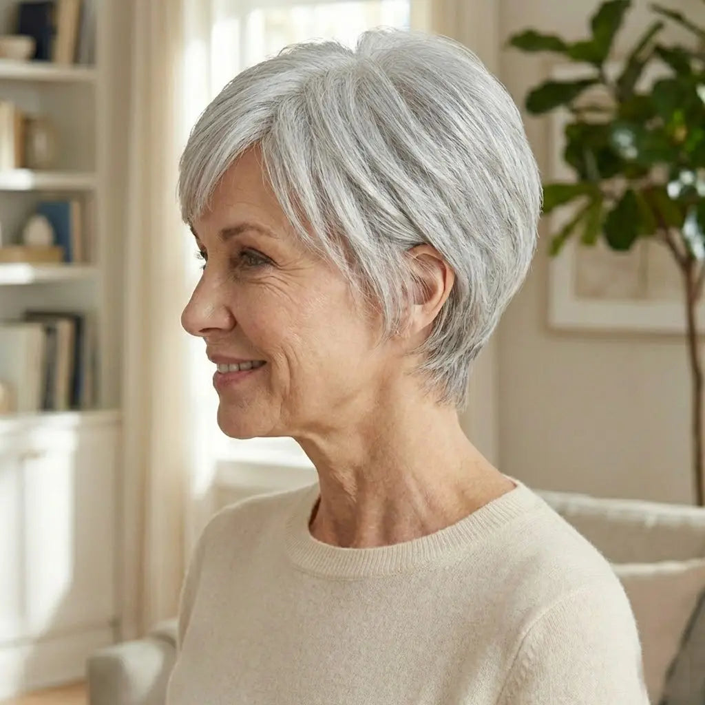 9*9cm Base Silver Full Hand tied Mono Base 100% Virgin Remy Hair Topper - VIVACROWN