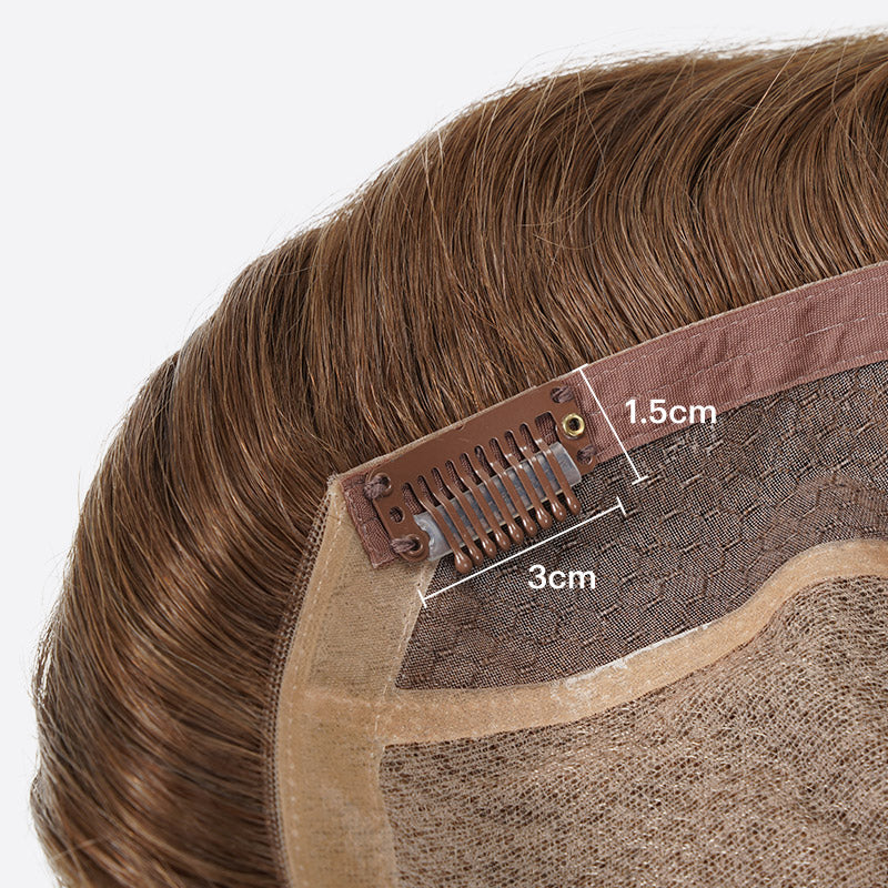 Natural Silk Base Hair Topper – Seamless Crown Volume & Root Coverage