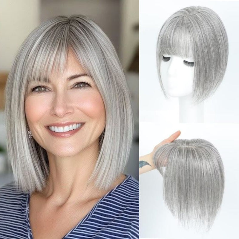 Comfortable & Breathable Clip-In Hair Topper – Designed for Thinning Hair