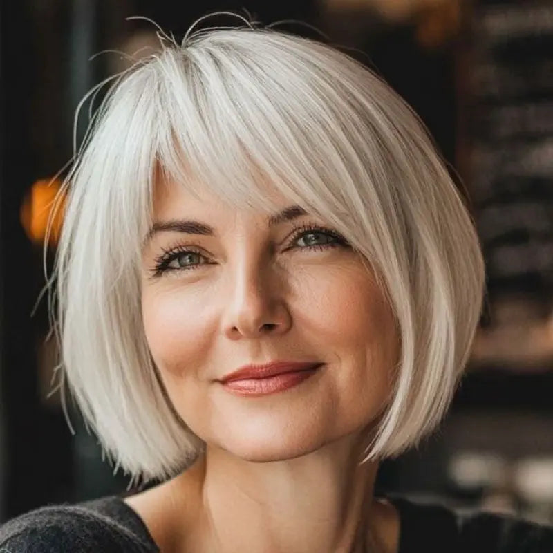 Hot Sale Straight Hair Topper With Bangs For  Women With Thinning Hair