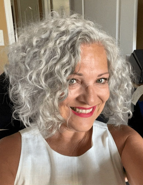 女性用ショートふわふわカーリークリップインヘアトッパー