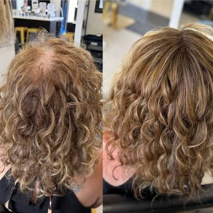 Premium Curly Hair Topper — Instant Volume & Natural Crown Fullness