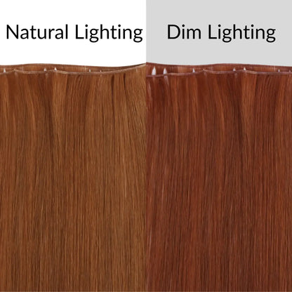 Human Hair Extensions Invisible Genius Weft Black ( #1 )