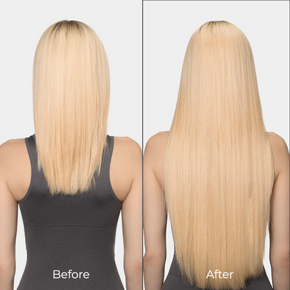 Human Hair Extensions Invisible Genius Weft Black ( #1 )